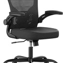 Office Chair, Ergonomic Desk Chairs 330LBS Capacity High Back Mesh Computer Chair with Flip-up Armrests, Comfy Work Chair with Adjustable Lumbar Support, Rolling Swivel Executive Task Chair Black