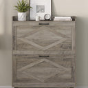 Shoe Storage Cabinet with 2 Flip Drawers, Farmhouse Narrow Shoe Cabinet for Entryway, Slim Shoe Organizer Cabinet with Wood Legs, Washed Gray