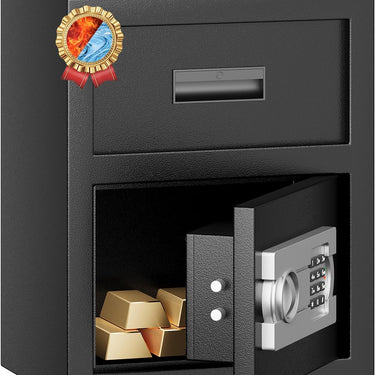 Fireproof Safe with Fire Video,1.8 Cubic Feet Class A Fireproof Standard Digital Safe Box Fireproof for Home&Office,Alloy Steel Fire Proof Safe for Document Money Jewelry Valuables,Black