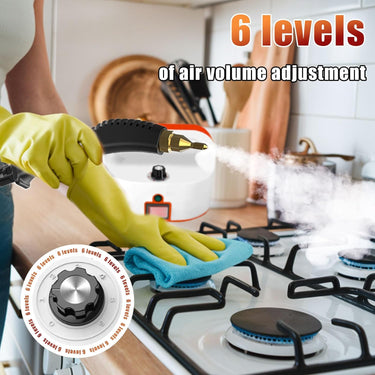 Handheld Steam Cleaner for home, 2500W High Pressure Steamer for Cleaning, Portable Steam Shot Cleaner for Home Use Kitchen Car Detailing Upholstery Tile