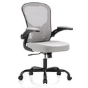Office Chair, Ergonomic Desk Chairs 330LBS Capacity High Back Mesh Computer Chair with Flip-up Armrests, Comfy Work Chair with Adjustable Lumbar Support, Rolling Swivel Executive Task Chair Black