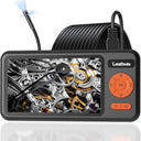 Triple-Lens Borescope, Split View Endoscope Camera with 5" IPS Screen, Inspection Camera, with 32GB Card,Inspection Camera Photo & Video(Sound Available) for Plumbing, Auto, Sewer (50FT)