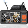 Triple-Lens Borescope, Split View Endoscope Camera with 5" IPS Screen, Inspection Camera, with 32GB Card,Inspection Camera Photo & Video(Sound Available) for Plumbing, Auto, Sewer (50FT)
