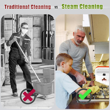 Handheld Steam Cleaner for home, 2500W High Pressure Steamer for Cleaning, Portable Steam Shot Cleaner for Home Use Kitchen Car Detailing Upholstery Tile