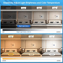 Bathroom Exhaust Fan with Bluetooth Speaker, 230 CFM 1.0 Sone Bathroom Exhaust Fan with Light, 3 Dynamic Light, 7 LED Color, 3 Color Temperatures, Nightlight, Music Sync, Remote, Easy Install