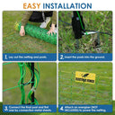 Electirc Fence Netting 48"H x 164'L, Poultry Netting with 15 Posts 14 Conductive Electric Deer Netting for Livestock Goat Fence Net Fencing for Goats, Sheep, Lambs, Deer, Hogs, Dogs, Golf