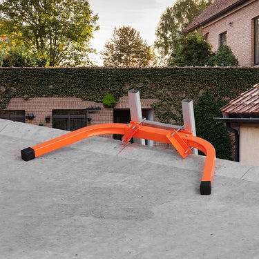 Ladder Stabilizer with Standoff Arms, Roof Hook Ladder with Wing Span/Wall Extension Accessory, Heavy Duty Steel Ladder Standoff for Roof Gutter(Fits 13''),Special Dad's Gift