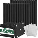 52 Pack Acoustic Panels 1 X 12 X 12 Inch Upgraded, Acoustic Foam Panels for Soundproofing, Noise Reduction, Soundproof Panels for Studios, Offices, and Home Theaters