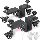 Door Installation Tool Kit - 2 Pcs Door Installation Dolly, Heavy Duty Door Board Dolly for 1-3/8" to 2-1/4" Door Installation Tools for Pre Hung Door Lifter Up to 1000 Lbs