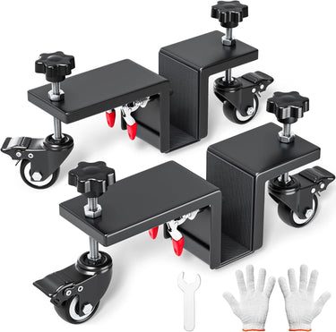 Door Installation Tool Kit - 2 Pcs Door Installation Dolly, Heavy Duty Door Board Dolly for 1-3/8" to 2-1/4" Door Installation Tools for Pre Hung Door Lifter Up to 1000 Lbs