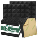 52 Pack Acoustic Panels 1 X 12 X 12 Inch Upgraded, Acoustic Foam Panels for Soundproofing, Noise Reduction, Soundproof Panels for Studios, Offices, and Home Theaters