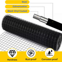 Hardware Cloth,1/2 inch 48" x 100' Chicken Wire Fencing,19 Gauge Vinyl Coated Wire Mesh Roll, Black Welded Wire Fence Roll Chicken Wire Mesh Roll for Garden Fencing Gopher Rabbit Snake Wire