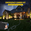 Generator Cord 50 Amp 15FT, Generator Extension Cord with Power Inlet Box and Generator Interlock Kit, NEMA 14-50P to SS2-50R STW 6/3+8/1 AWG 125/250V Twist Lock for Generator to House, ETL Listed