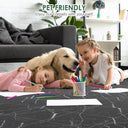 30-Pack Peel and Stick Vinyl Floor Tiles, 12"x12" Self-Adhesive Waterproof Peel and Stick Flooring Planks DIY for Bathroom, Kitchen, Living Room, Cover 30 Sq. Ft Black