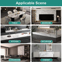 White Marble Peel and Stick Wallpaper,17.7"x196.8",Self-Adhesive and Removable Granite Contact Paper for Furniture Makeover, Deal for Updating Old Furniture in Kitchen,Bedroom,Bathroom