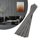 8-Piece Wood Slat Acoustic Panels for Stylish Decor - 47.2" x 7.87"Acoustic Wood Wall Panels 3D Wood Slat Wall Panel Acoustic Wood Panels for Ceiling and Wall Grey Oak