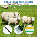 Electirc Fence Netting 42"H x 164'L, Poultry Netting with 13 Posts 12 Conductive Electric Deer Netting for Livestock Goat Fence Net Fencing for Goats, Sheep, Lambs, Deer, Hogs, Dogs, Golf