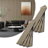8-Piece Wood Slat Acoustic Panels for Stylish Decor - 47.2" x 7.87"Acoustic Wood Wall Panels 3D Wood Slat Wall Panel Acoustic Wood Panels for Ceiling and Wall Grey Oak