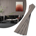 8-Piece Wood Slat Acoustic Panels for Stylish Decor - 47.2" x 7.87"Acoustic Wood Wall Panels 3D Wood Slat Wall Panel Acoustic Wood Panels for Ceiling and Wall Grey Oak