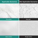 White Marble Peel and Stick Wallpaper,17.7"x196.8",Self-Adhesive and Removable Granite Contact Paper for Furniture Makeover, Deal for Updating Old Furniture in Kitchen,Bedroom,Bathroom