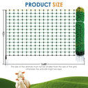 Electirc Fence Netting 42"H x 164'L, Poultry Netting with 13 Posts 12 Conductive Electric Deer Netting for Livestock Goat Fence Net Fencing for Goats, Sheep, Lambs, Deer, Hogs, Dogs, Golf