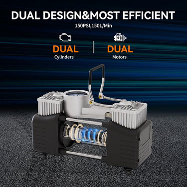 Portable Air Compressor for Motocycle, 75L/Min