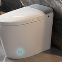 Smart Toilet, Bidet Toilet with Pump Assisted Flush, Foot Sensor Operation, Heated Bidet Seat, Warm Water, Dryer, Digital Display, Night Light, Tankless Toilet with Cleaning Foam Dispenser