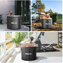 Portable Tub for Shower Portable Bath Tub for Athlete Pizza Oven Tables, Easy Setup Ice Pod for Indoor and Outdoor Use 108 Gallon Portable Shower Tub for Adults