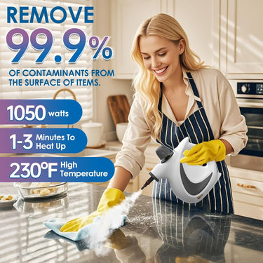 Steam Cleaner for Home, High Pressure Handheld Steam Cleaner with 14-Piece Accessory Set, Portable Steamer for Cleaning Car Upholstery Tile Grout Home
