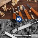RexTact Wood Carving Kit Deluxe Hand Carving Tool Set, 16 Wood Whittling Kit High-Carbon Steel, Wood Art Tools 8 Whittling Knives & 4 Detail Carving Knives for Beginner &Professional Christmas Gift