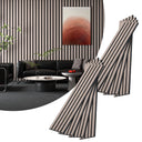 8-Piece Wood Slat Acoustic Panels for Stylish Decor - 47.2" x 7.87"Acoustic Wood Wall Panels 3D Wood Slat Wall Panel Acoustic Wood Panels for Ceiling and Wall Grey Oak