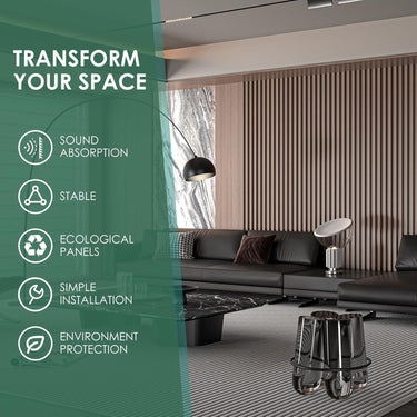 4-Piece Wood Slat Acoustic Panels for Stylish Decor - 94.5" x 7.87"Acoustic Wood Wall Panels 3D Wood Slat Wall Panel Acoustic Wood Panels for Ceiling and Wall White Oak