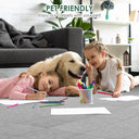 30-Pack Peel and Stick Vinyl Floor Tiles, 12"x12" Self-Adhesive Waterproof Peel and Stick Flooring Planks DIY for Bathroom, Kitchen, Living Room, Cover 30 Sq. Ft (Light Blue)