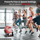 Portable Fan Compatible with milwaukee 18V Battery, 650 CFM Battery Operated Fan, Jobsite Fan 30dB Low Noise, Cordless Ventilador, Ideal for Travel, Work, with Hidden Hook for Hanging