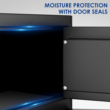 Fireproof Safe with Fire Video,3.8 Cubic Feet Class A Fireproof Standard Digital Safe Box Fireproof for Home&Office,Alloy Steel Fire Proof Safe for Document Money Jewelry Valuables,Black