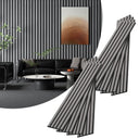 4-Piece Wood Slat Acoustic Panels for Stylish Decor - 94.5" x 7.87"Acoustic Wood Wall Panels 3D Wood Slat Wall Panel Acoustic Wood Panels for Ceiling and Wall White Oak