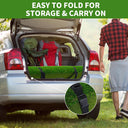 LotFun 5x4ft Dual-Turf Golf Mat with Embedded Ball Tray, Thicken Golf Hitting Mat, Golf Practice Mat with 9 Golf Balls 9 Golf Tee for Hitting, Driving, Chipping, Swing in Backyard, Garage or Basement