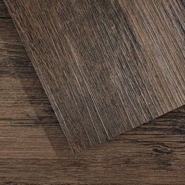 Peel and Stick Floor Tile 36 Pack 54 Sq.Ft, Waterproof Vinyl Flooring Peel and Stick for Office, Living Room, Bathroom, Kitchen - Unique Design, Easy to Install Vinyl Floor, Brown