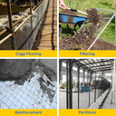 Hardware Cloth,1/2 inch 48" x 100' Chicken Wire Fencing,19 Gauge Vinyl Coated Wire Mesh Roll, Black Welded Wire Fence Roll Chicken Wire Mesh Roll for Garden Fencing Gopher Rabbit Snake Wire